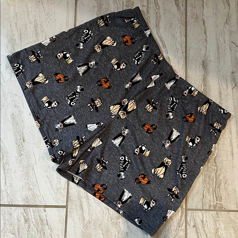Gray Animal Print Shorts
